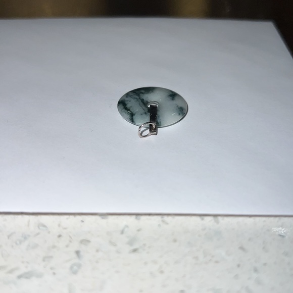 Authentic Jade green Donut Pendant - Picture 3 of 4